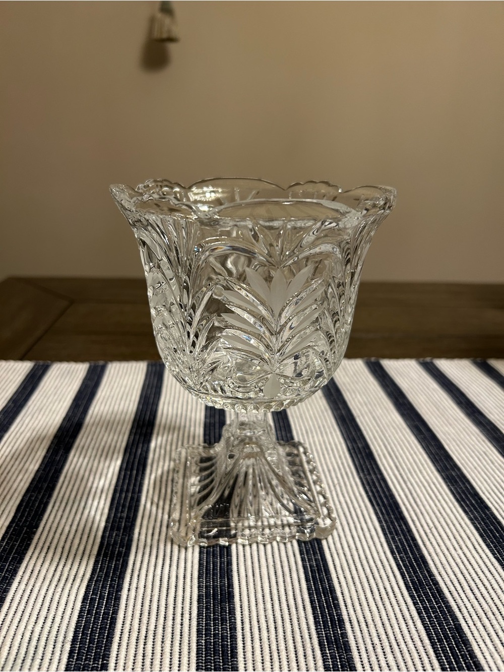 Vintage Violetta Crystal Candy Dish